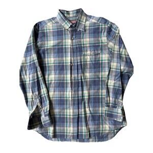 VINEYARD VINES ~ Mens‎ "Crosby Shirt" L/S Button Down Shirt ~ Blue Plaid~ L